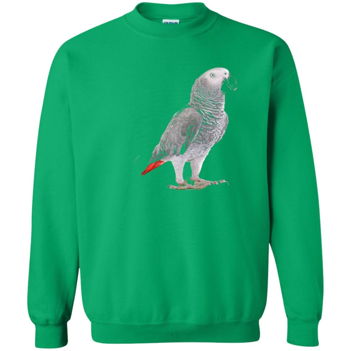 Funny African Grey Parrot Bird T-shirt Irish Green