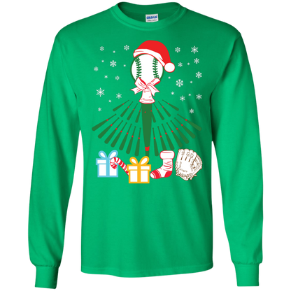 Baseball Christmas T-Shirt Irish Green