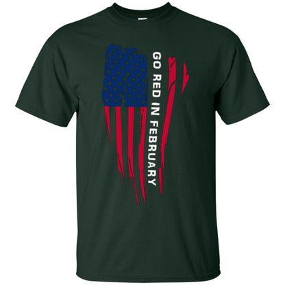 National Wear Red Day T-shirt Go Red In February Forest
