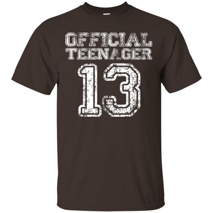 Brithday T-shirt Official Teenager T-shirt Dark Chocolate