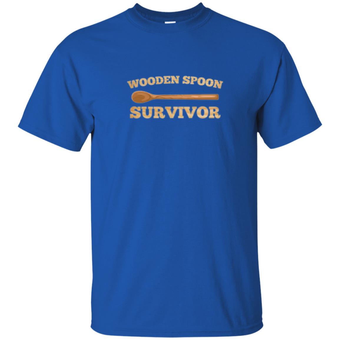 Sarcastic T-shirt Wooden Spoon Survivor T-shirt Royal