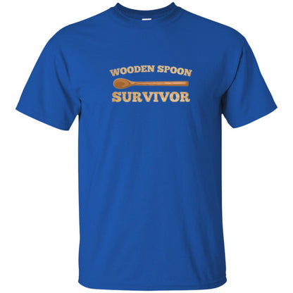 Sarcastic T-shirt Wooden Spoon Survivor T-shirt Royal