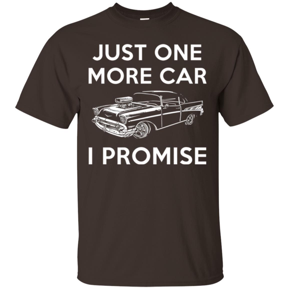 Car Lover T-shirt Just One More Car Dark Chocolate