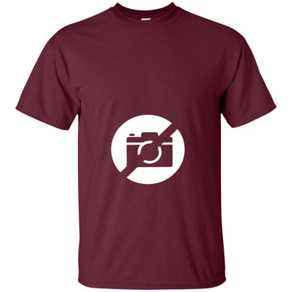 Just No Pictures Image T-shirt Maroon