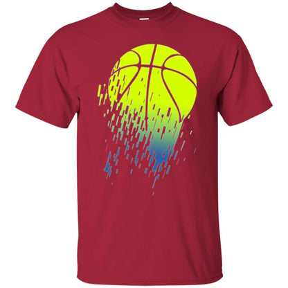 Basketball T-shirt Disintegrating Neon Green