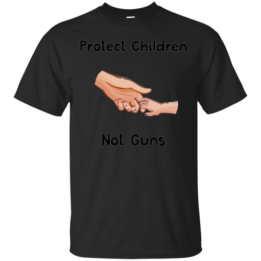 Protect Children Not Guns Anti Gun Protest T-shirt Black