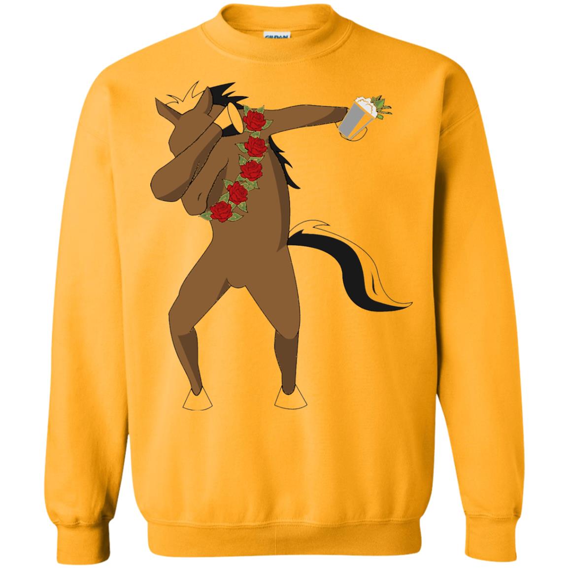 Derby Party 2018 Funny Dabbing Horse Shirt Gold