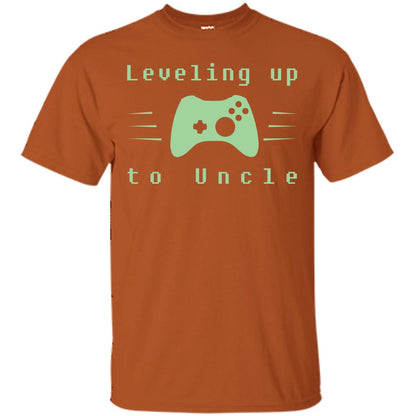 Leveling Up To Uncle Gaming Family Shirt Texas Orange