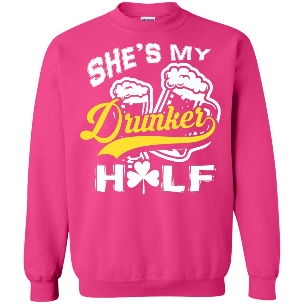 She_s My Drunker Half Saint Patrick_s Day T-shirt Heliconia