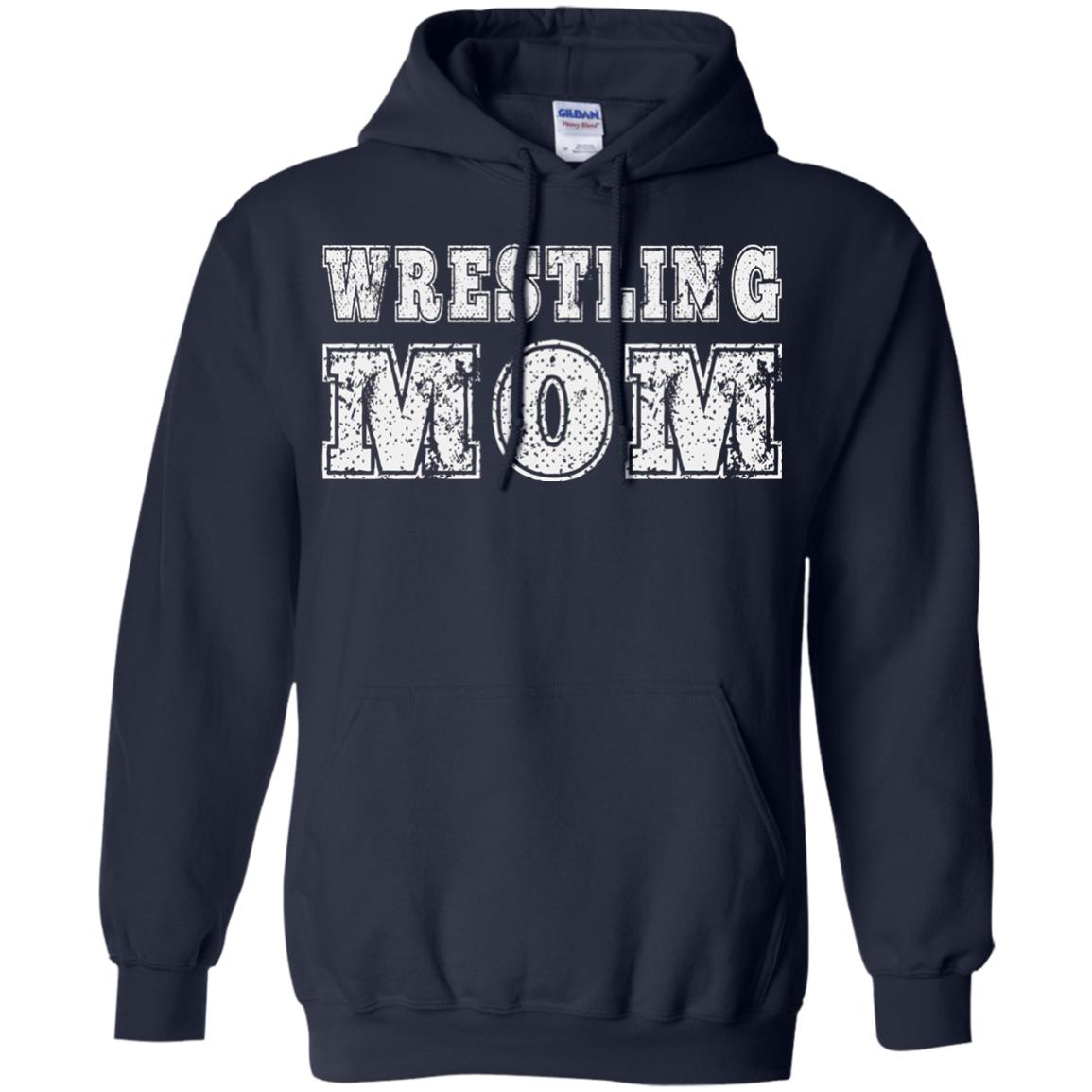 Wrestling Mom Mommy T-shirt Navy