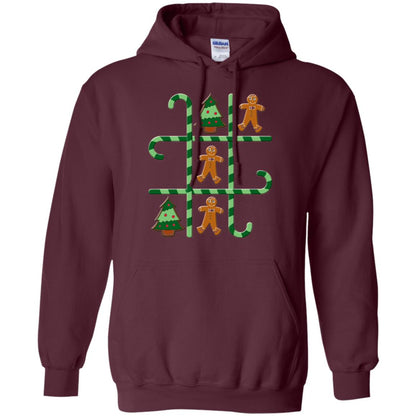Christmas T-shirt Tic Tac Toe Board Game Maroon
