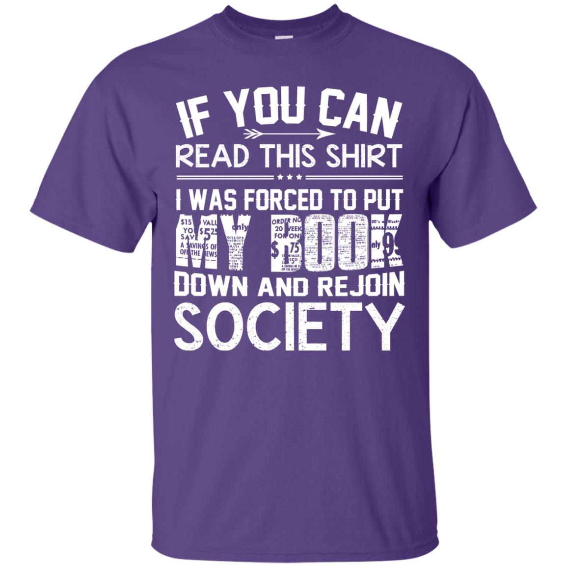 If You Can Read This Shirt Purple