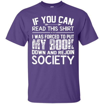 If You Can Read This Shirt Purple