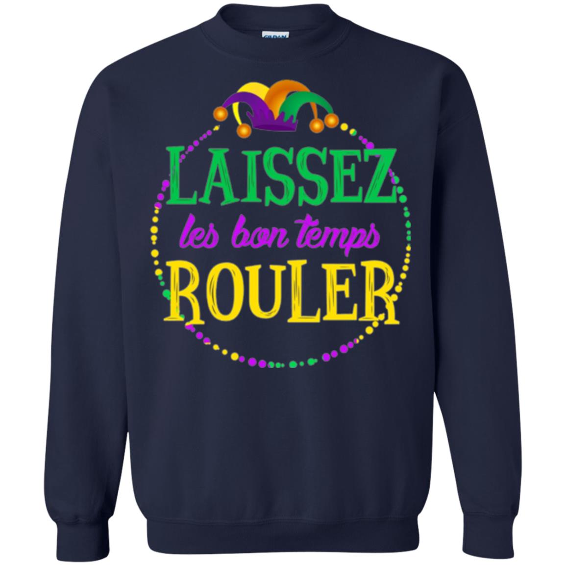 Mardi Gras T-shirt Laissez Les Bon Temps Rouler Navy