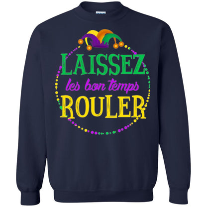 Mardi Gras T-shirt Laissez Les Bon Temps Rouler Navy