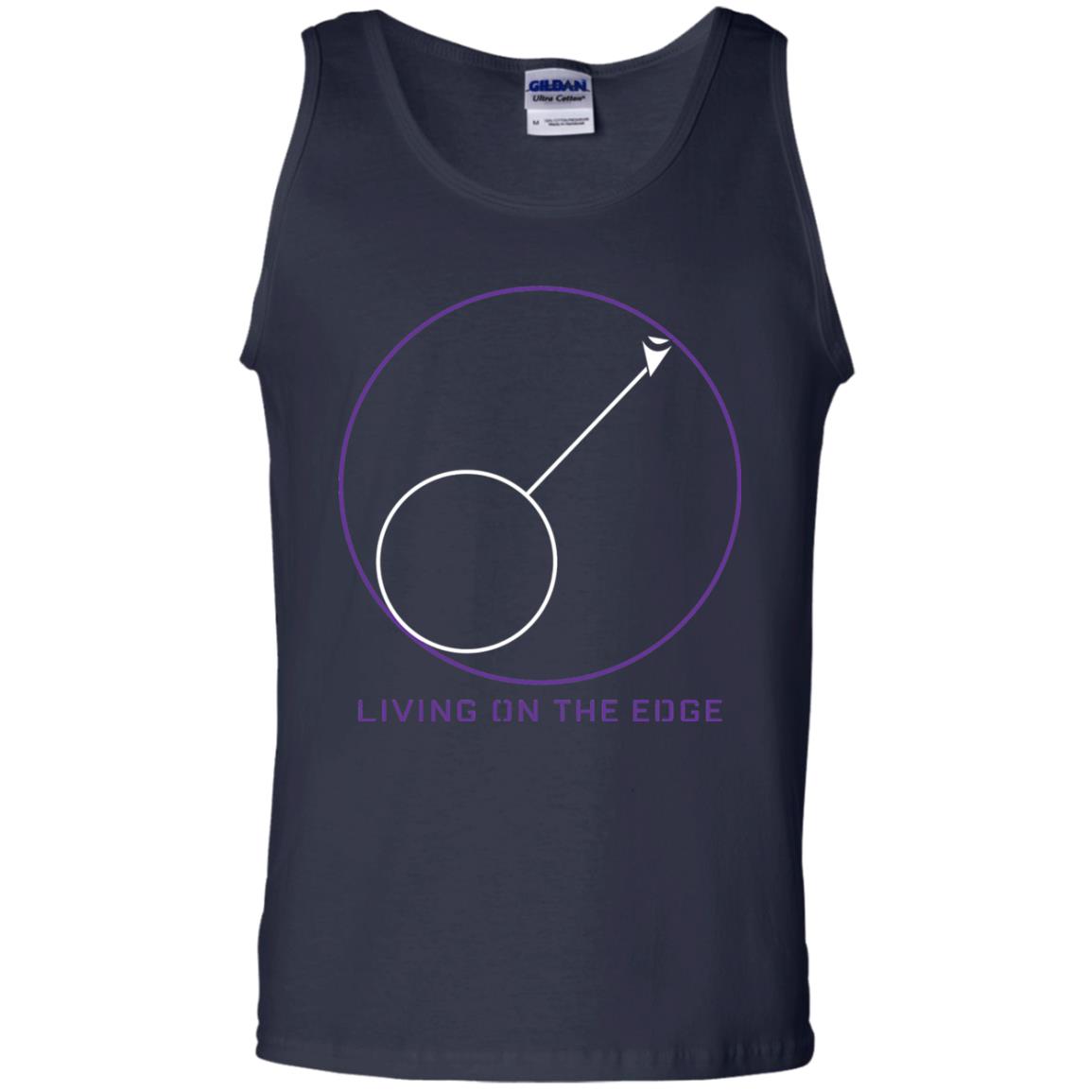 Gamer T-shirt Living On The Edge Run From The Storm Navy