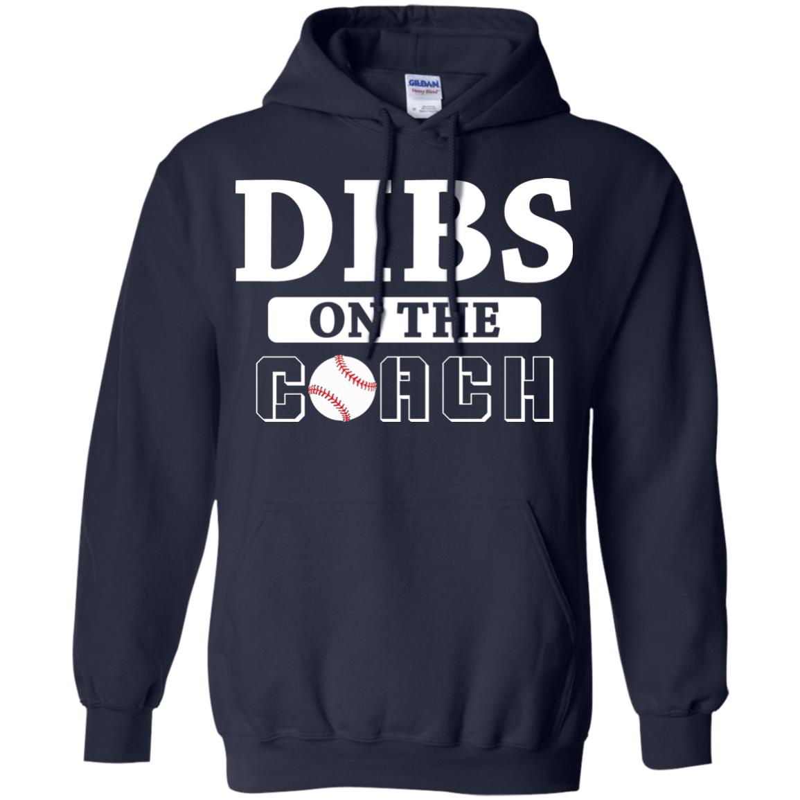 Dibs On The Coach Baseball T-shirt Navy