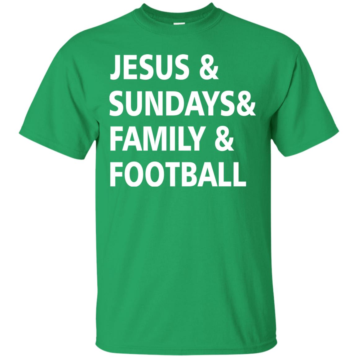 Jesus Sundays Family Football Shirt Irish Green