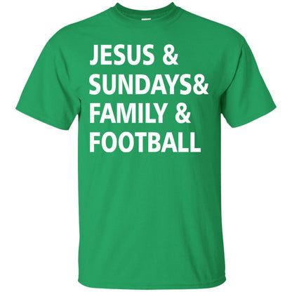 Jesus Sundays Family Football Shirt Irish Green
