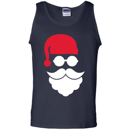 Christmas Shirt Santa Claus Face Navy