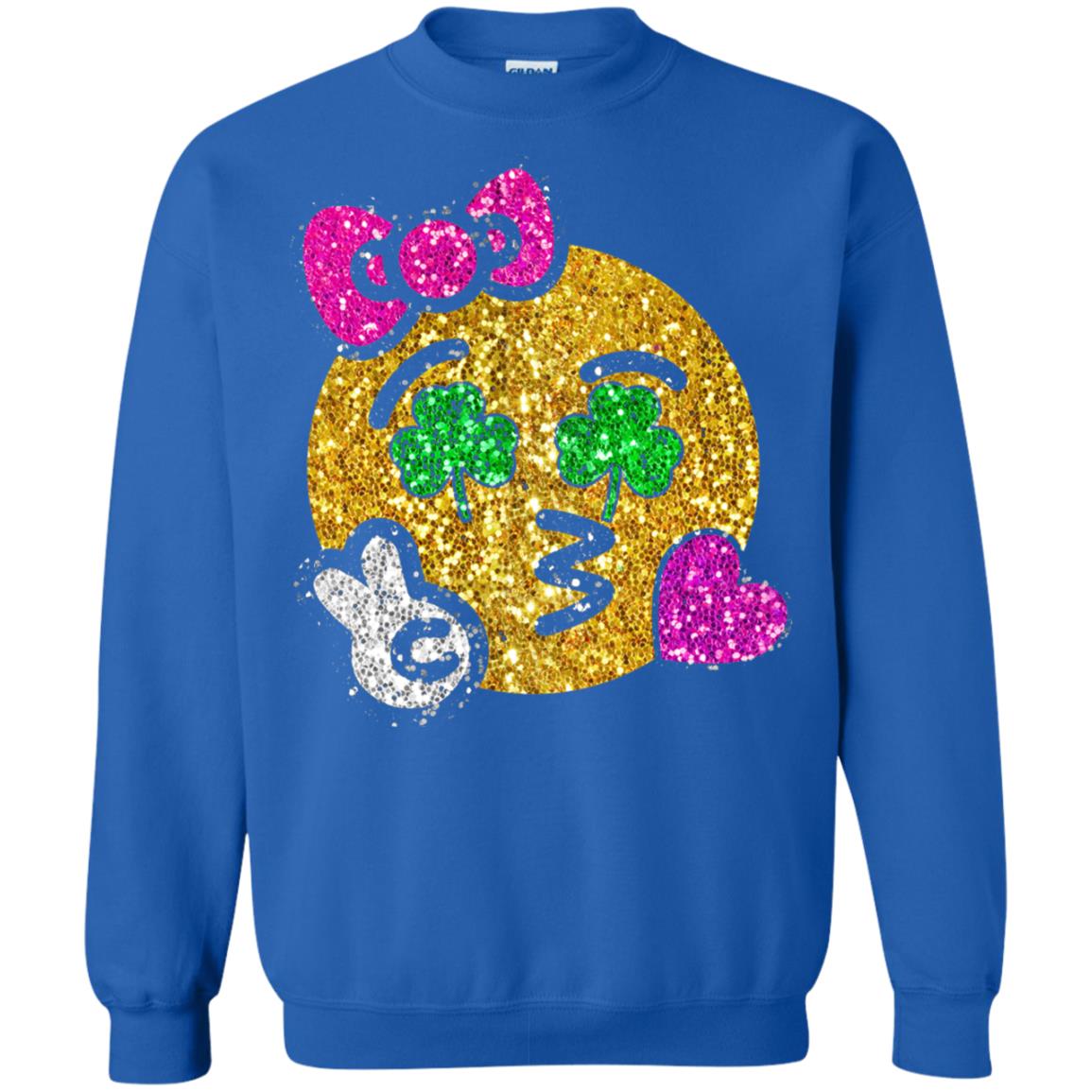 Emoji Kiss Heart Princess St. Patrick_s Day T-shirt Royal