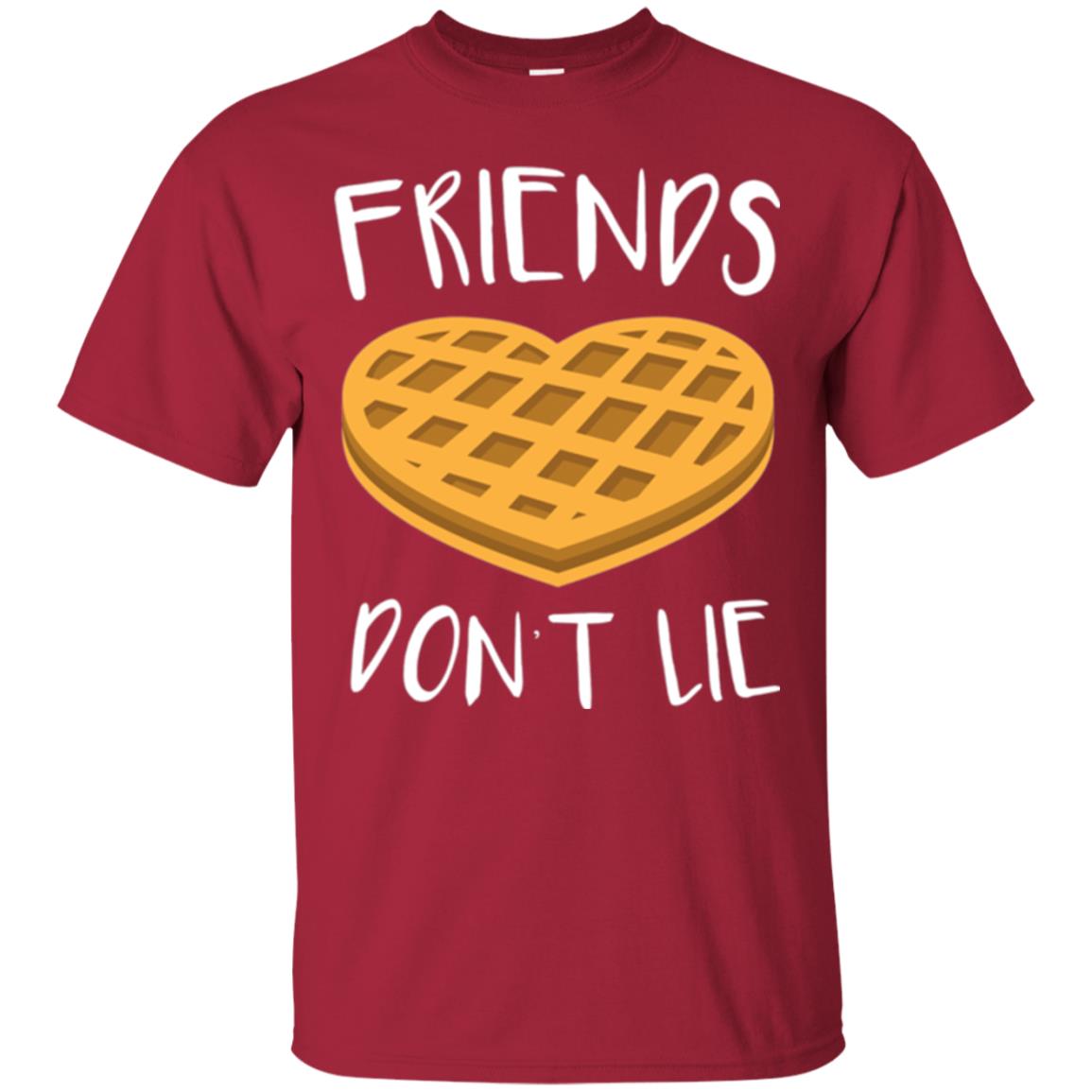 Funny Waffle T-shirt Friends Don_t Lie Cardinal
