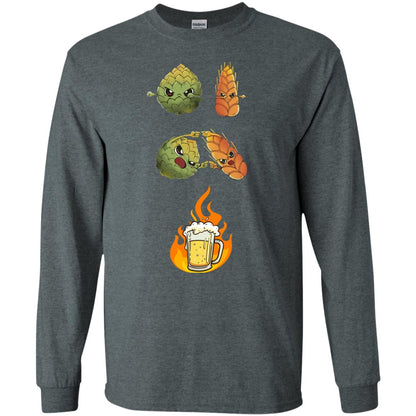 Beer Lover T-shirt Beer Fusion Dark Heather