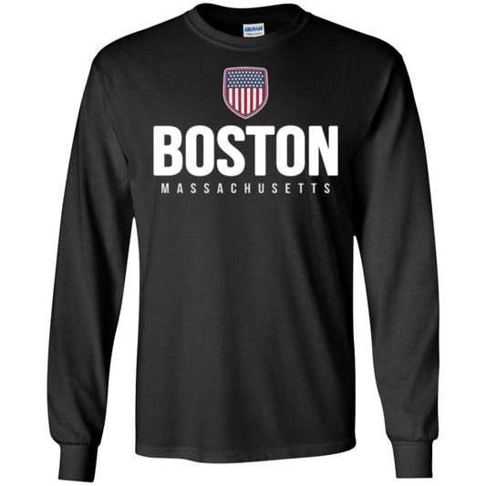 Boston Massachusetts T-shirt Black