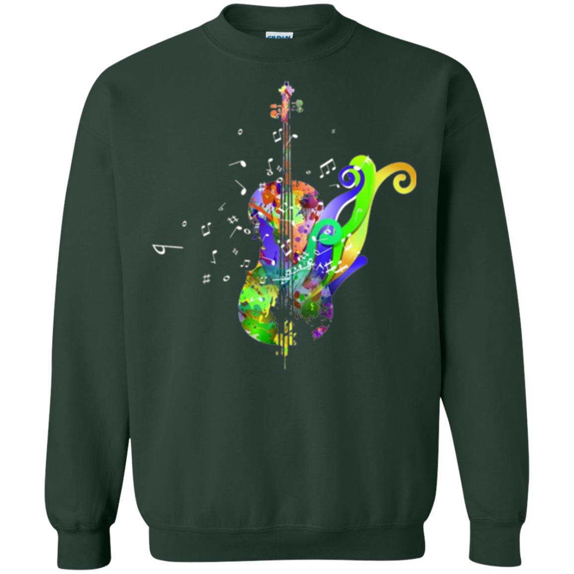 Violin Musical Artist Music T-shirt Forest Green