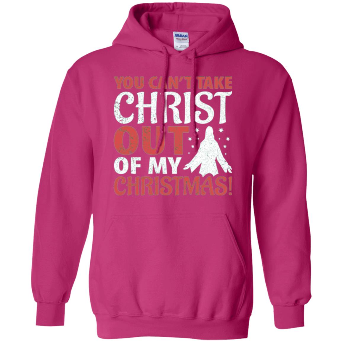 Christian T-shirt You Can_t Take Christ Out Of My Christmas Heliconia