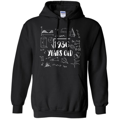 Square Root Of 1936 44th Birthday 44 Years Old Math T-shirt Black