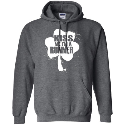 Kiss Me I_m Runner St. Patrick_s Day T-shirt Dark Heather