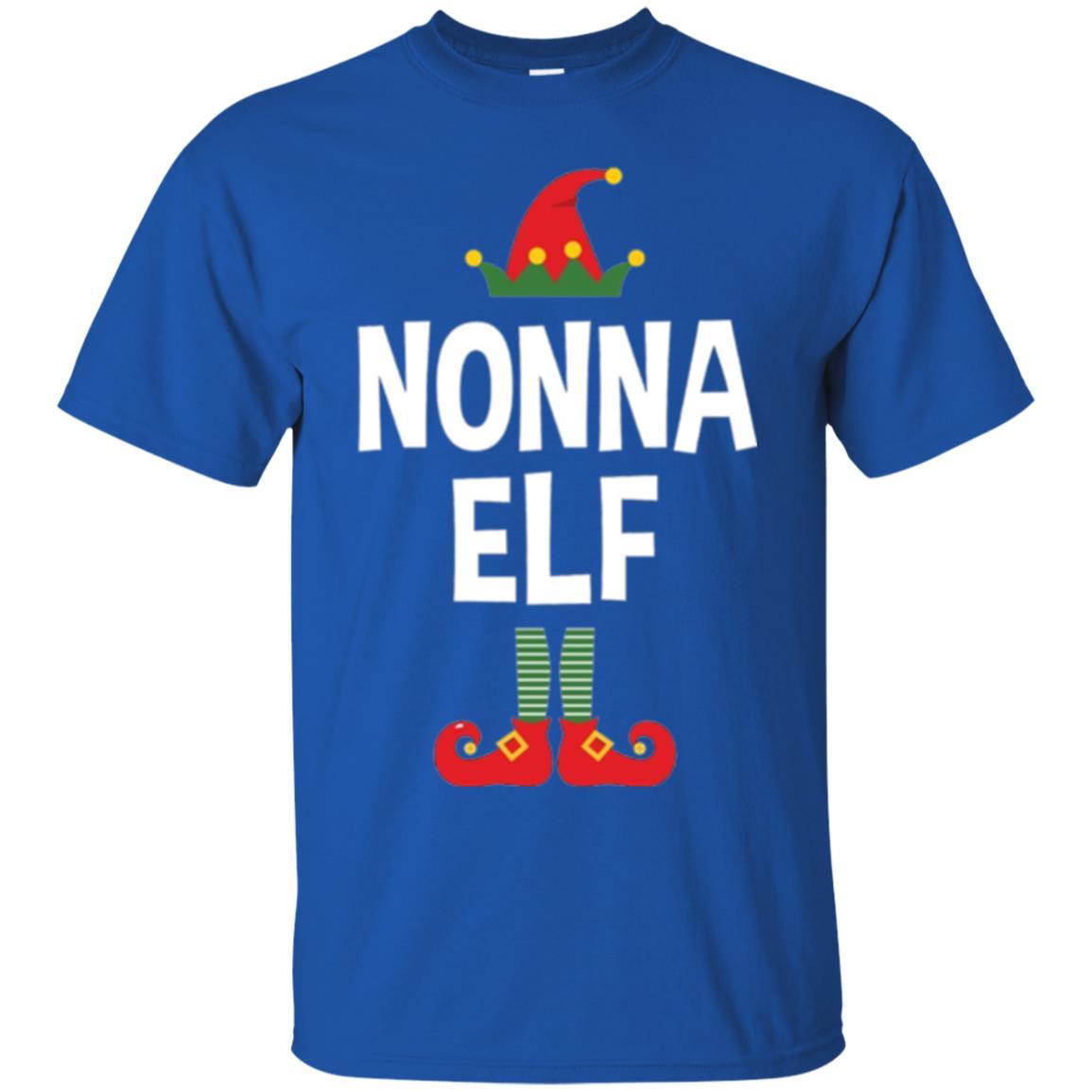 Christmas T-shirt Nonna Elf Christmas Pajamas Royal