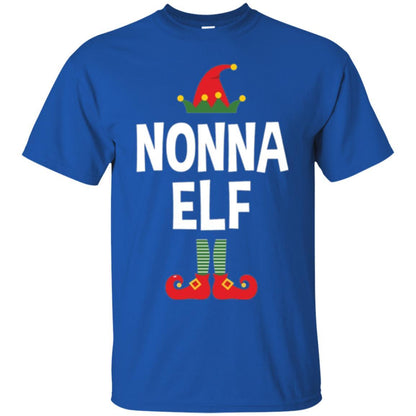 Christmas T-shirt Nonna Elf Christmas Pajamas Royal