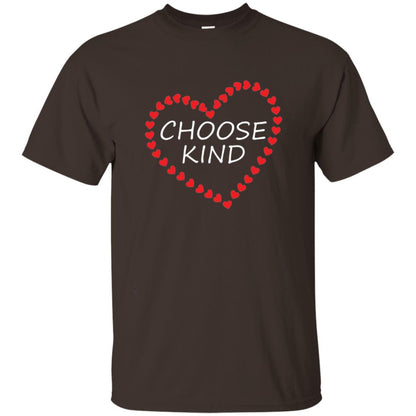 Choose Kind Heart Anti Bullying Shirt Dark Chocolate