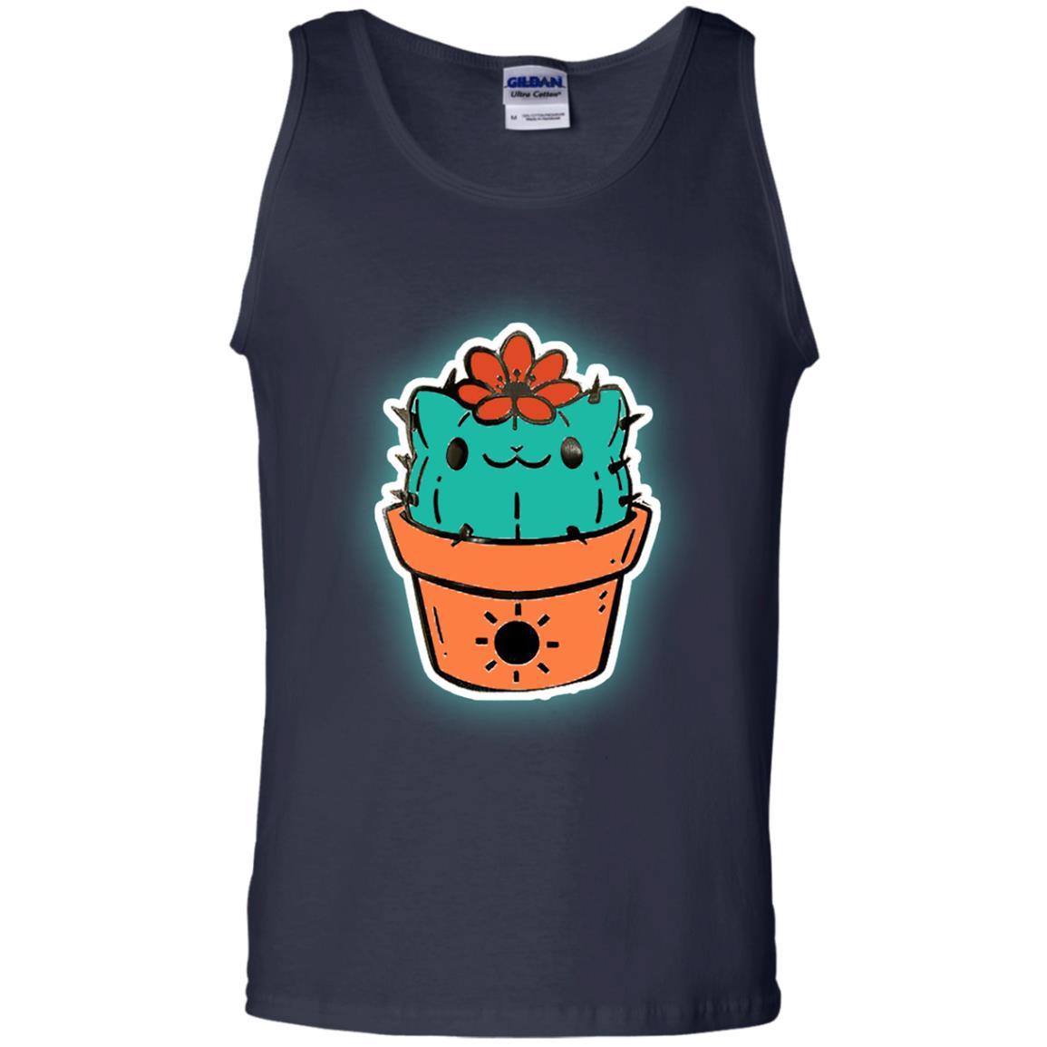 Cat Lovers T-shirt Catcus Navy