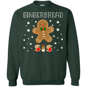 Gingerbread Sister X-mas Gift Family Shirt For GirlsG180 Gildan Crewneck Pullover Sweatshirt 8 oz.