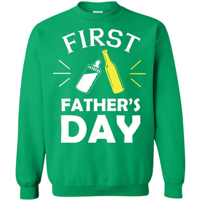 First Father's Day Shirt Irish Green