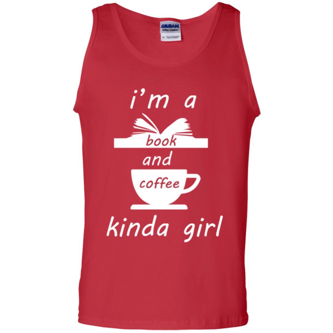 Book Lover T-shirt I'm A Book And Coffee Kinda Girl T-shirt Red