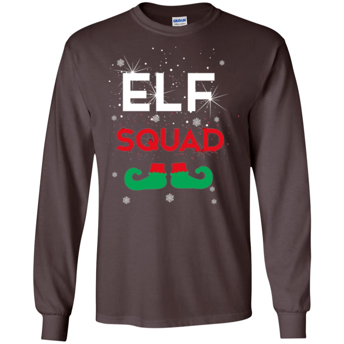 Christmas T-shirt Elf Squad Dark Chocolate