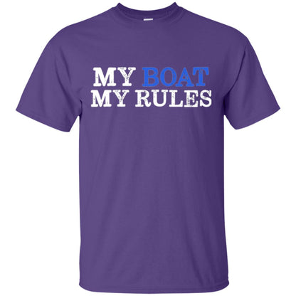 My Boat My Rules T-shirt Purple