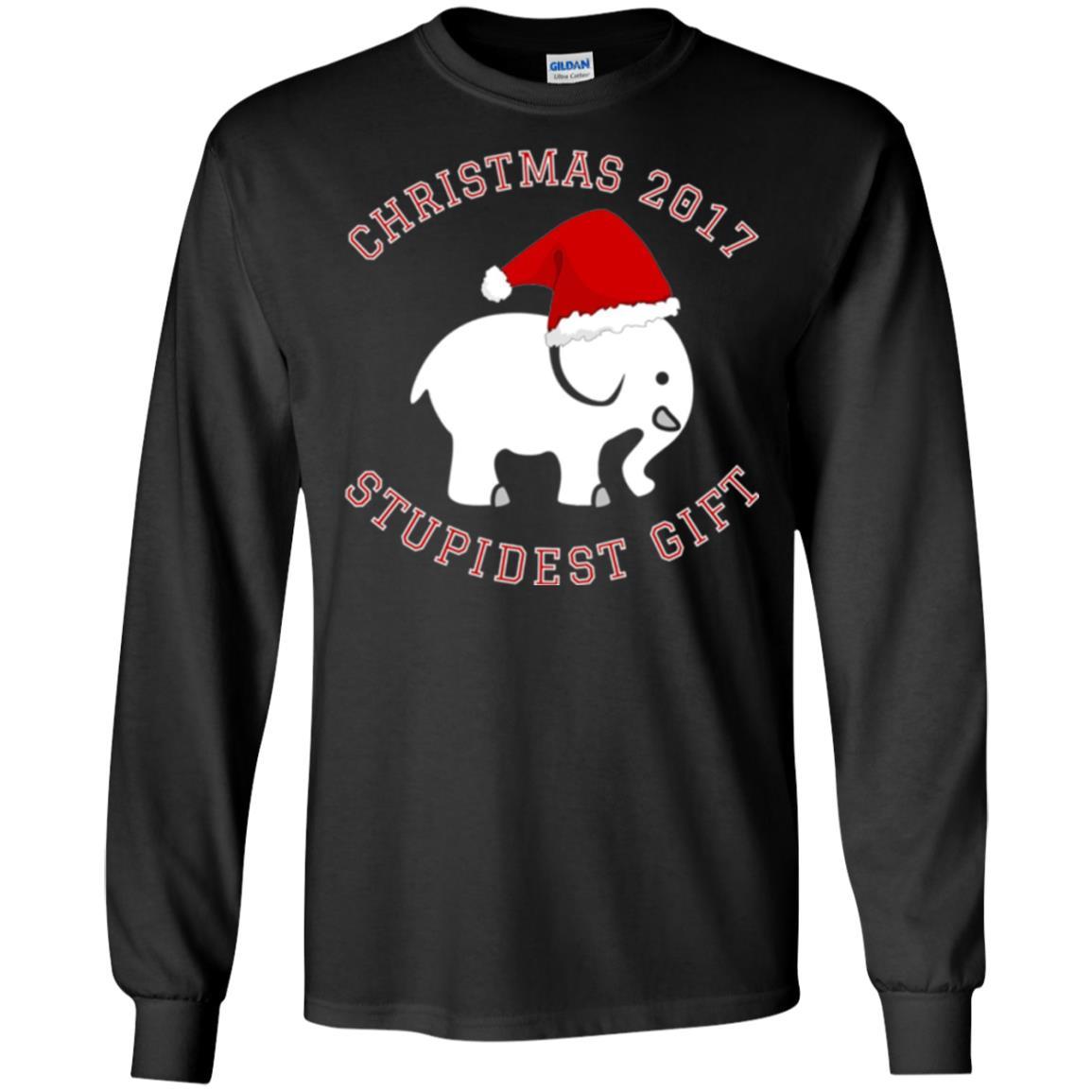 Elephant T-shirt Christmas 2017 T-shirt Black