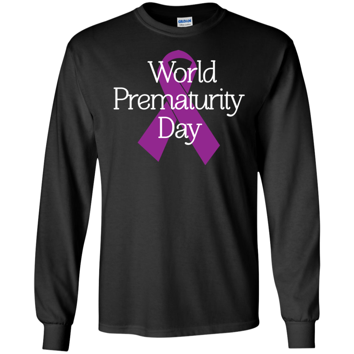 Cancer Awareness T-shirt World Prematurity Day T-shirt Black