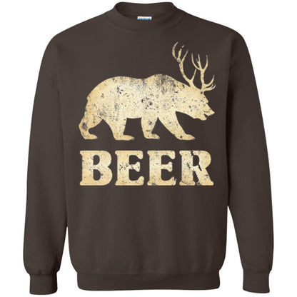 Beer T-shirt Vintage Bear Deer Dark Chocolate