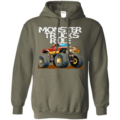 Monster Trucks Rule T-shirt Military Green