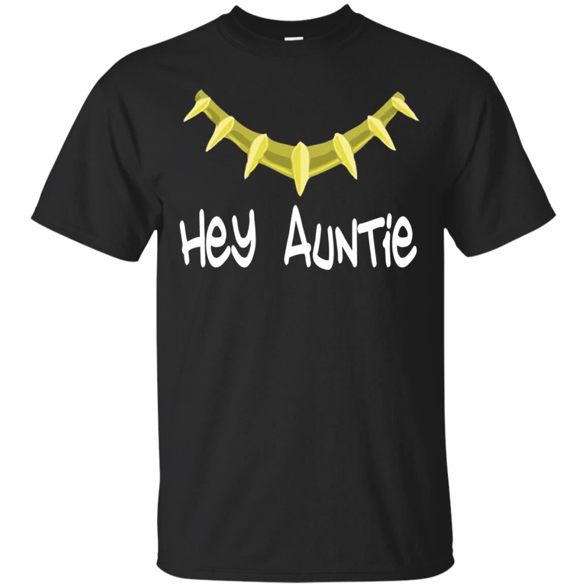Hey Auntie Funny Aunt T-shirt Black