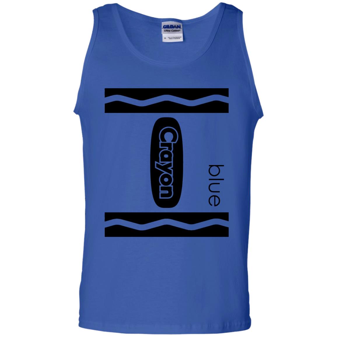 Blue Crayon Halloween Couple Friend Group Costume T-shirt Royal