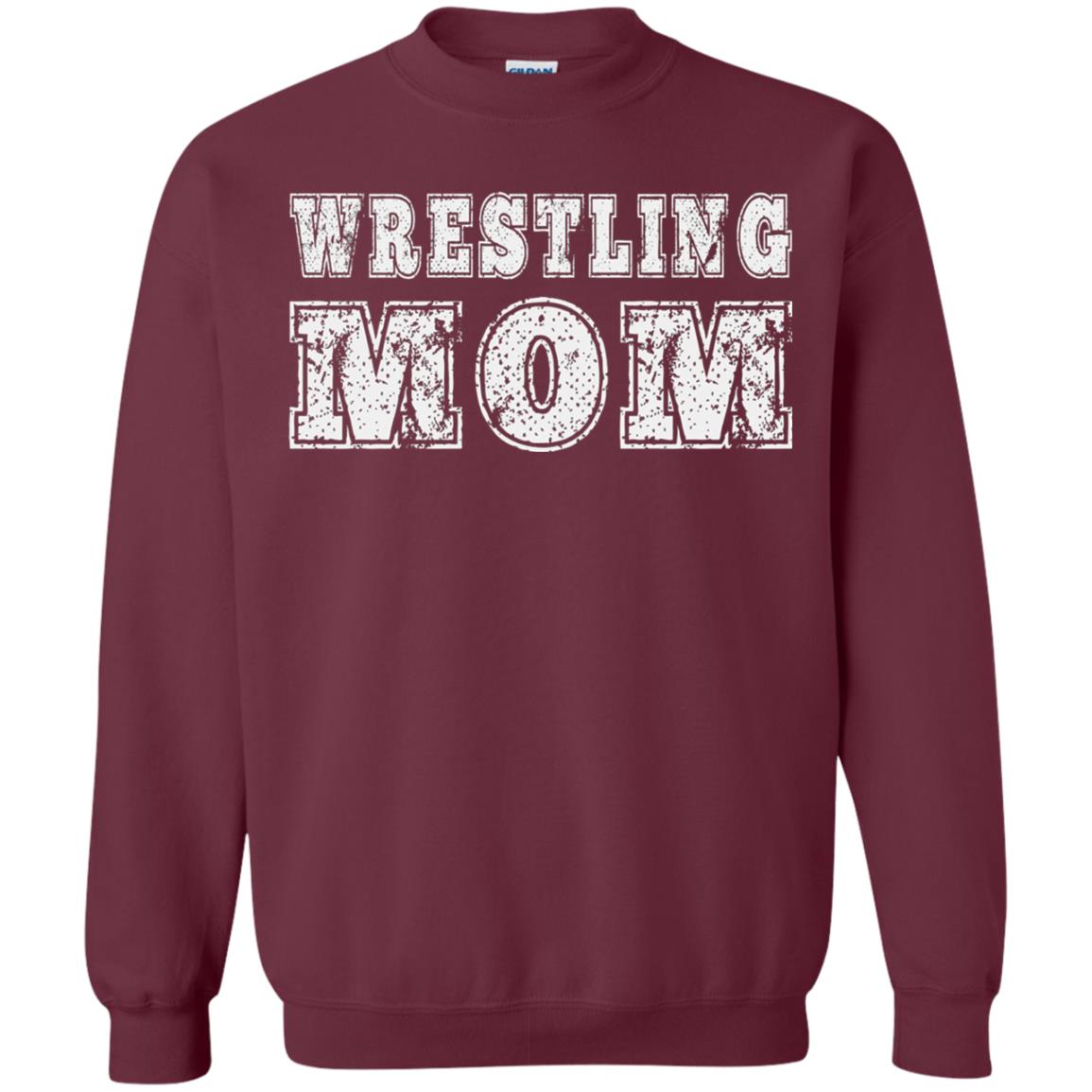 Wrestling Mom Mommy T-shirt Maroon