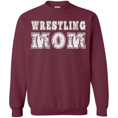 Wrestling Mom Mommy T-shirt Maroon