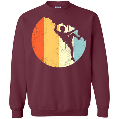 Moutain Climber T-shirt Rock Climbing Maroon